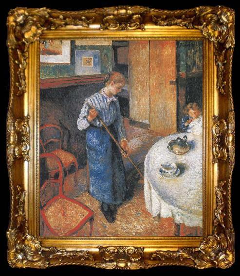 framed  Camille Pissarro The Little country maid, ta009-2